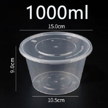 Load image into Gallery viewer, 10 Pcs 50 Pcs Plastic Reusable Bento Box Meal Storage Food Prep Lunch Box Reusable Microwavable Containers Lunchbox Convenient