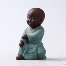 Load image into Gallery viewer, Creative Tea Pet Ornaments Zisha Tea Pet Golden Toad Tea Set Accessories Tea Art Small Monk Figure Ornaments