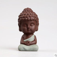 Load image into Gallery viewer, Creative Tea Pet Ornaments Zisha Tea Pet Golden Toad Tea Set Accessories Tea Art Small Monk Figure Ornaments