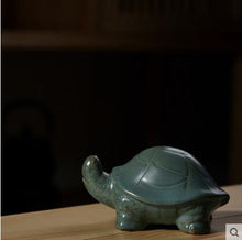 Load image into Gallery viewer, Creative Tea Pet Ornaments Zisha Tea Pet Golden Toad Tea Set Accessories Tea Art Small Monk Figure Ornaments