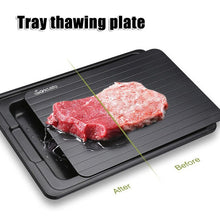 Load image into Gallery viewer, Fast Defrosting Tray with Cleaner Frozen Meat Defrost Food Thawing Plate Board Kitchen Tool --M25
