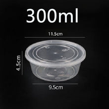 Load image into Gallery viewer, 10 Pcs 50 Pcs Plastic Reusable Bento Box Meal Storage Food Prep Lunch Box Reusable Microwavable Containers Lunchbox Convenient
