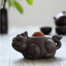Load image into Gallery viewer, Creative Tea Pet Ornaments Zisha Tea Pet Golden Toad Tea Set Accessories Tea Art Small Monk Figure Ornaments
