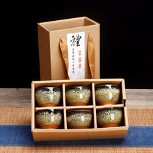 Load image into Gallery viewer, 6pcs Ceramic Drinkware Teaware Chinese KungFu Tea Set Teacup Sake Cups 50ml Master Cup Small Tea Bowls Decor Gift
