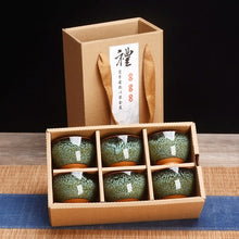 Load image into Gallery viewer, 6pcs Ceramic Drinkware Teaware Chinese KungFu Tea Set Teacup Sake Cups 50ml Master Cup Small Tea Bowls Decor Gift
