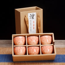 Load image into Gallery viewer, 6pcs Ceramic Drinkware Teaware Chinese KungFu Tea Set Teacup Sake Cups 50ml Master Cup Small Tea Bowls Decor Gift
